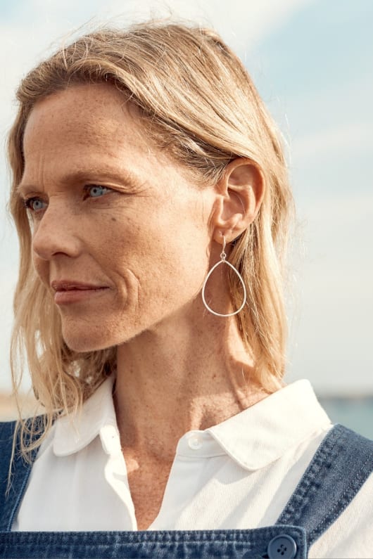 Dew Drop Hoop Earrings