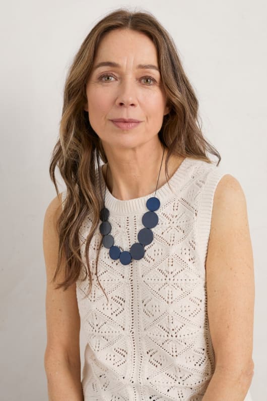 Sea Heart Beaded Necklace