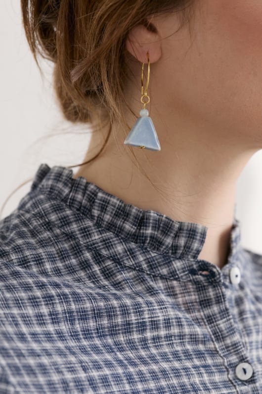 Tudy Geometric Drop Earrings