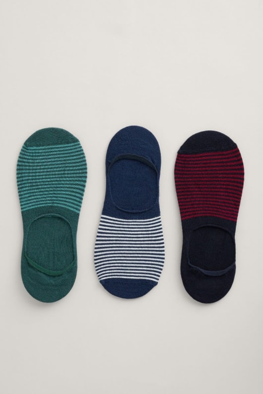 Men s Everyday Liner Socks Pack of 3 Breathable Bamboo Blend Seasalt Cornwall