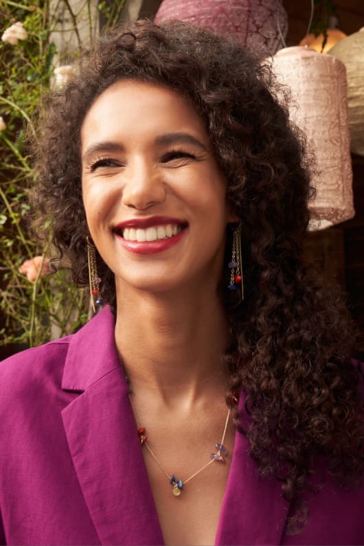 Arc Chain Drop Earrings