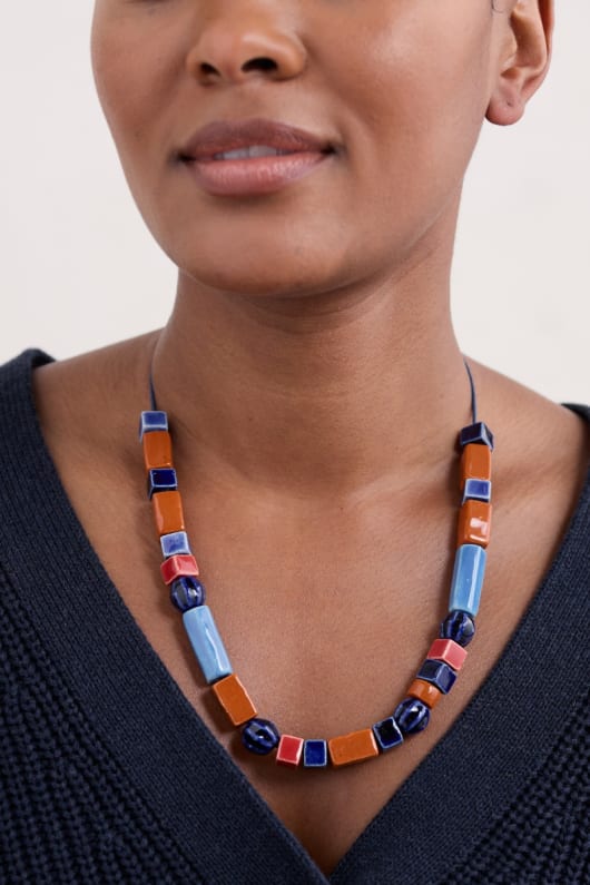 Skerry Ceramic Bead Necklace