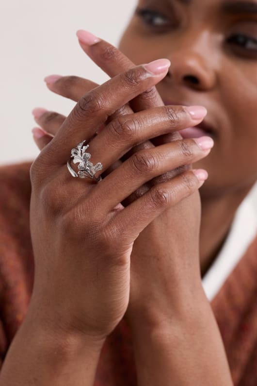 Autumn Squill Leaf Ring