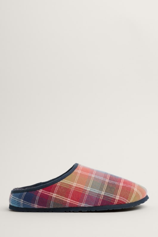 Falling Sun Men s Checked Mule Slippers