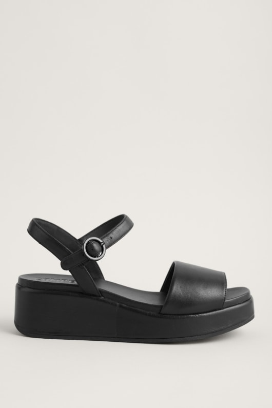 Camper Black Flatform Sandals