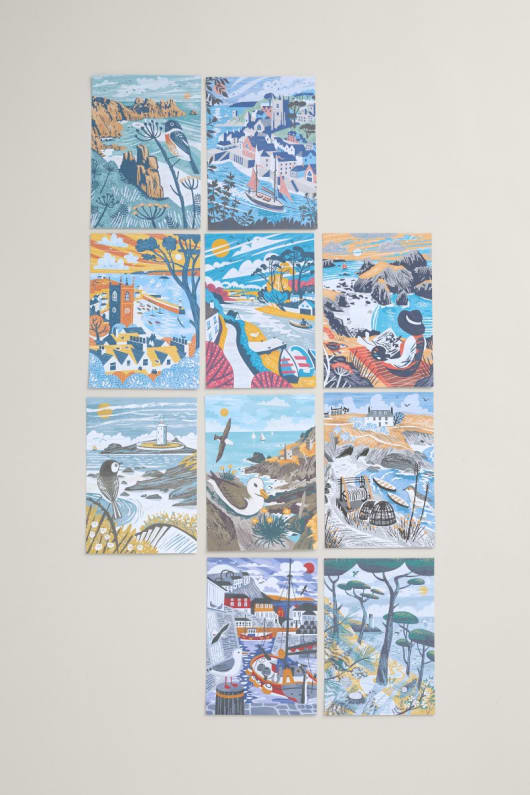 Pack of 10 Illustrated Postcards