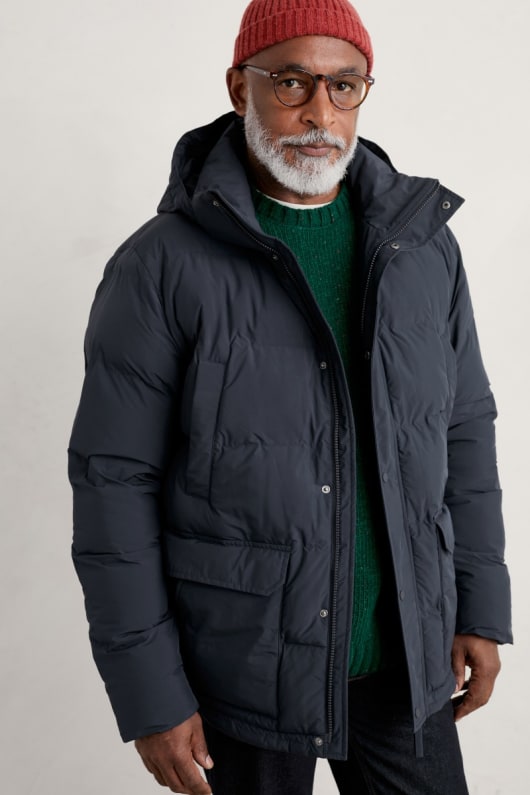 Men s Waterproof Puffer Jacket Gatekeeper Coat Seasalt Cornwall
