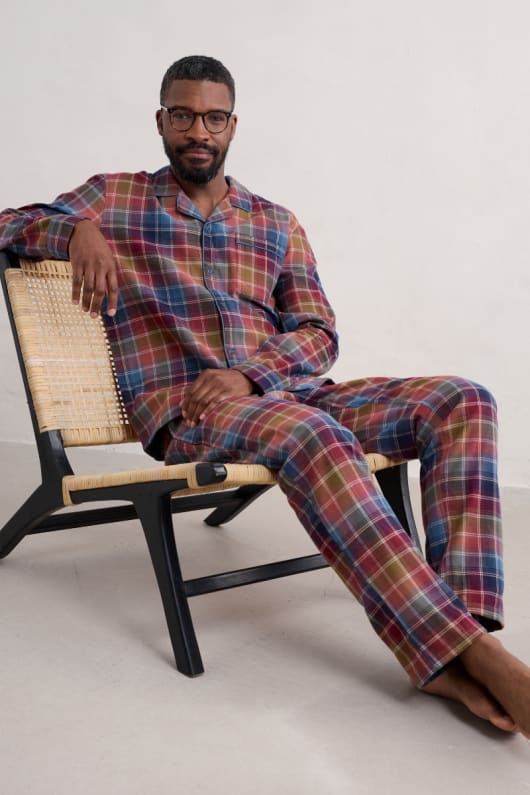 Flannel men's pajamas 2025