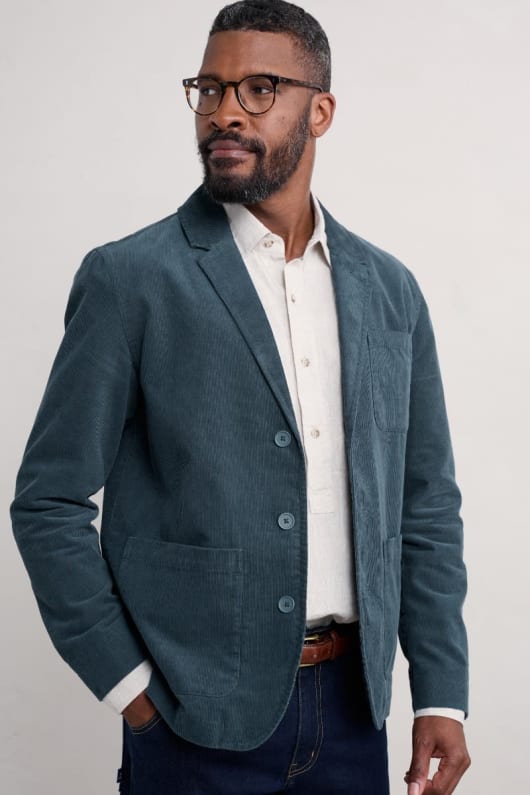Men s Plantsman Organic Cotton Cord Casual Blazer Jacket Seasalt Cornwall