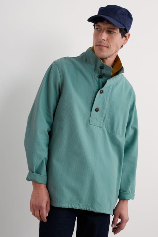 Men's Clay Stone Organic Cotton Pullover Smock