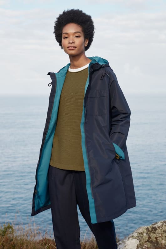 Two Paths Reversible Raincoat Seasalt Cornwall