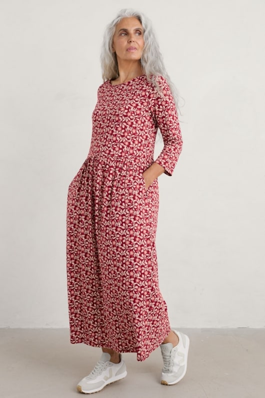 Guelder Rose Organic Cotton Jersey Dress