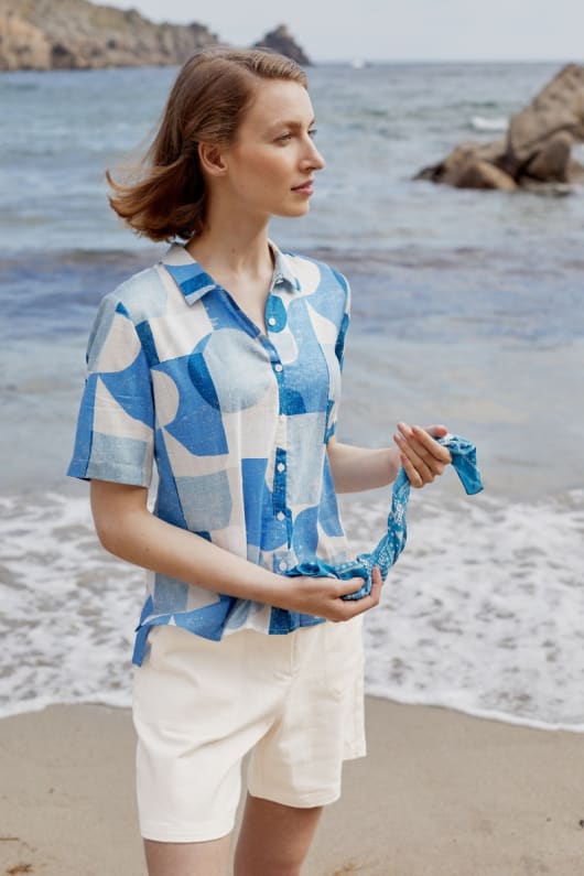 Sea And Sky Cotton Shirt