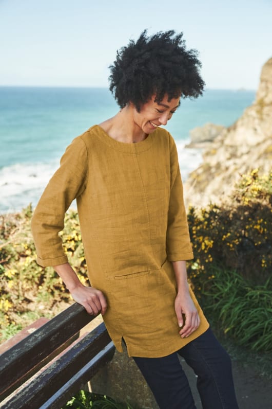 St Agnes Clay Ramie-blend Tunic