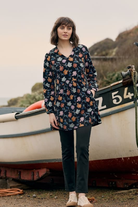 Shore Breakers Needlecord Tunic