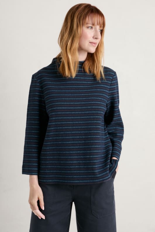 Stylistic Jacquard Top