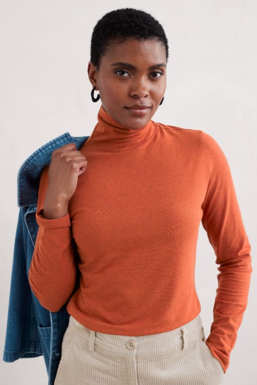Women's polo neck tops new arrivals