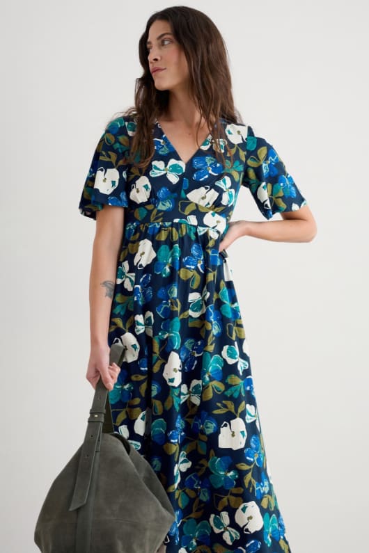 Chateaux Half Sleeve Maxi Dress