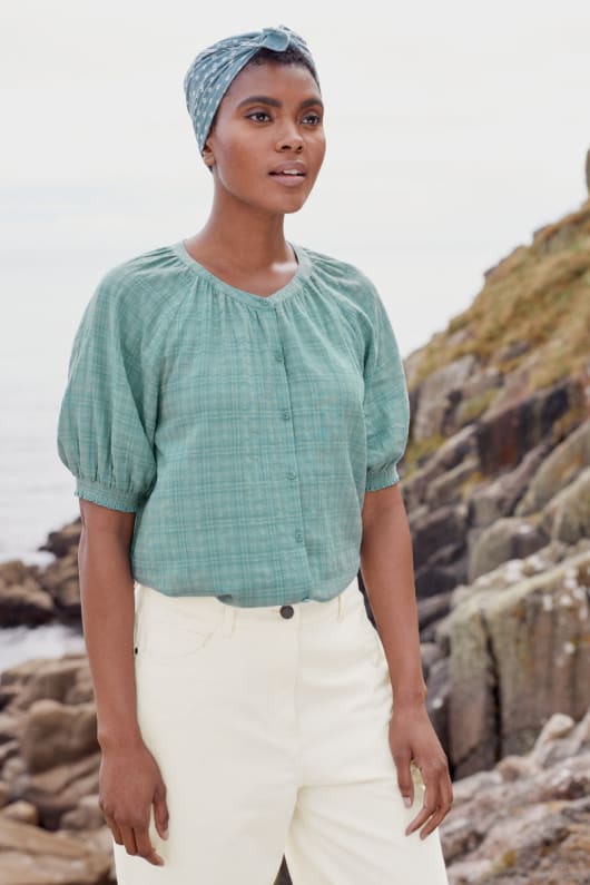 Polgase Blouse Top