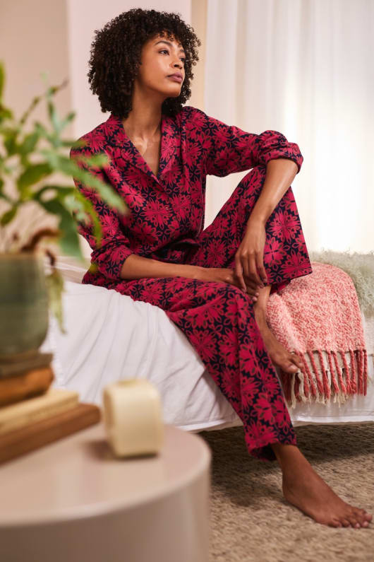 Simple Stars Flannel Pyjamas Seasalt Cornwall