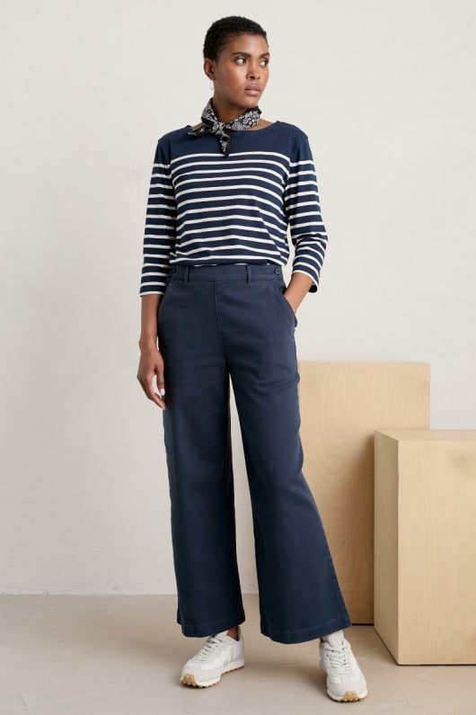Hannafore Wide Leg Trousers Seasalt Cornwall