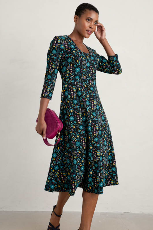 Waterfront Dress in GOTS-Certified Organic Cotton Jersey