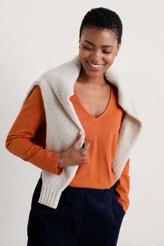 Talent Long Sleeve Top in GOTS-Certified Organic Cotton Jersey