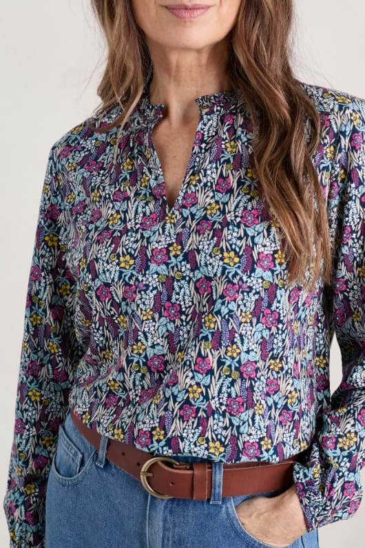 Sea Flow Printed Top