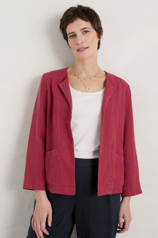 Country House Linen Jacket Smart Summer Jacket Seasalt Cornwall