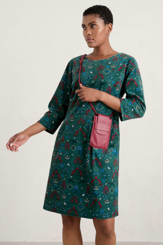 High Key Needlecord Dress