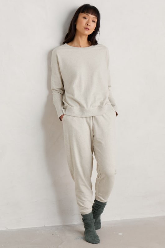 Night Air Organic Cotton Cuffed Joggers Seasalt Cornwall