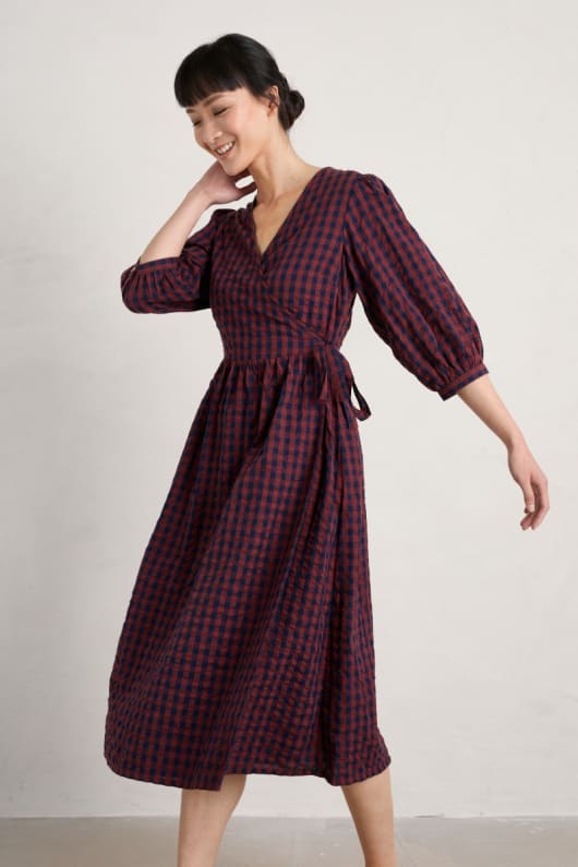 Wild Spring Organic Cotton Wrap Dress GOTS