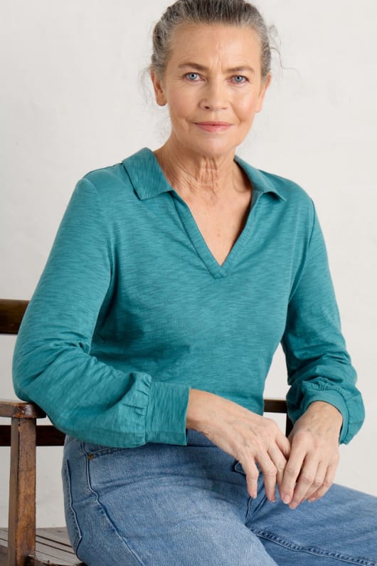 Owles Point V-Neck Jersey Shirt