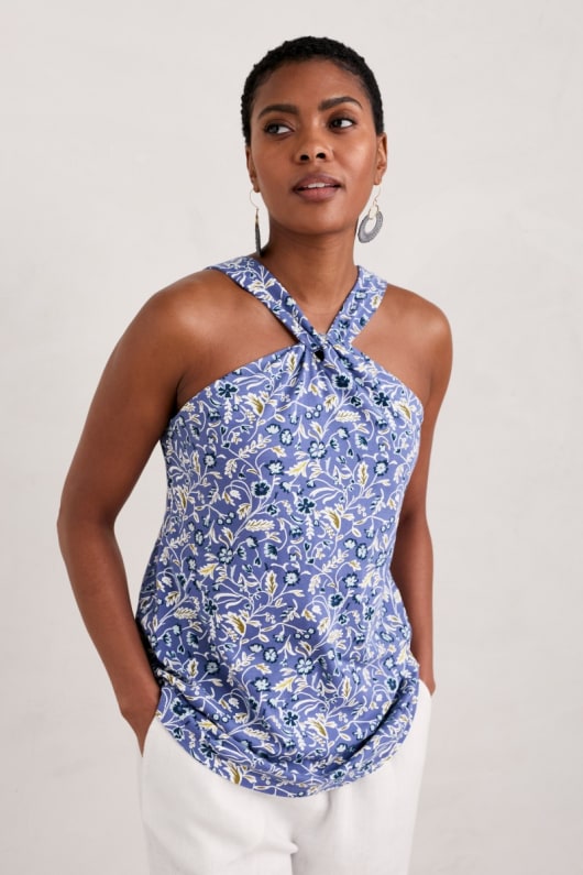 Jersey Halter Neck Top Seasalt Cornwall Seasalt Cornwall
