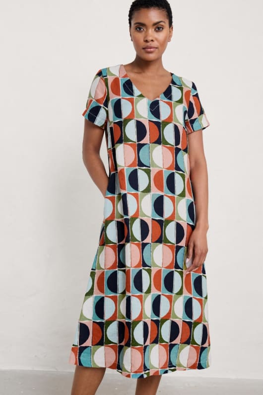 Graceful Dive Linen Midi Dress Seasalt Cornwall