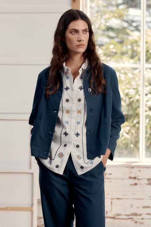 Carnon Downs Jacket in GOTS-Certified Organic Cotton