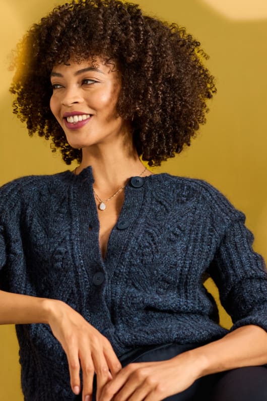 Mohair Blend Knitted Cardigan Seasalt Cornwall Seasalt Cornwall