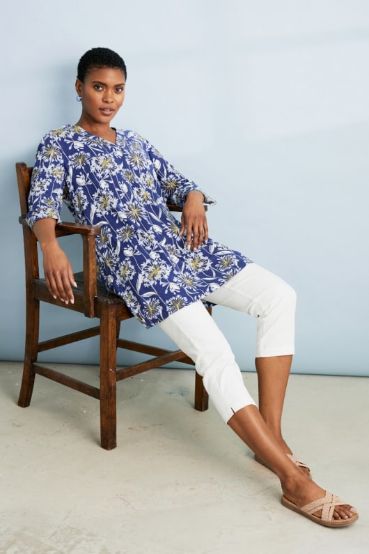 Hayle Bar V-neck Tunic