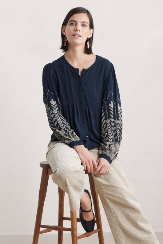 High Woods Blouson Sleeve Shirt