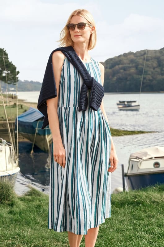 Farley s Dress Sleeveless Cotton Summer Dress Seasalt Cornwall
