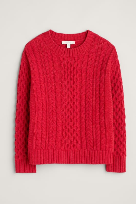 Cable Knit Merino Jumper Seasalt Cornwall Seasalt Cornwall