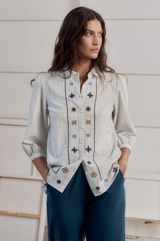 Hope Cottage Embroidered Blouse