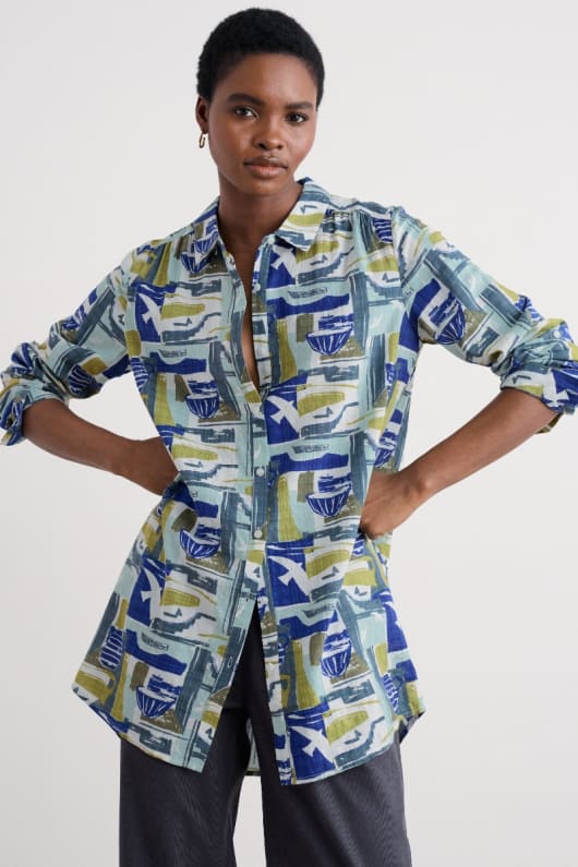 Wren Flutter Longline Shirt