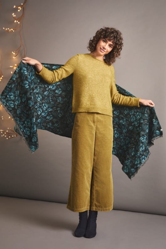 Fireside Felted Wool Shawl