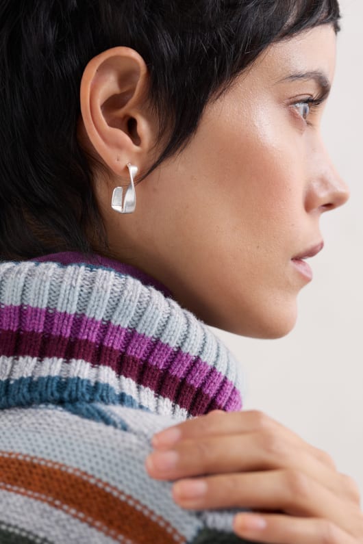 Green Road Half Hoop Earrings Image