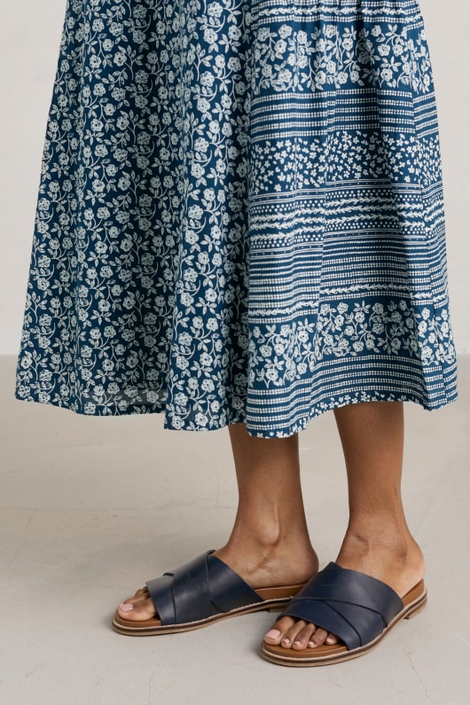 Fleetwing Leather Mules Model Image