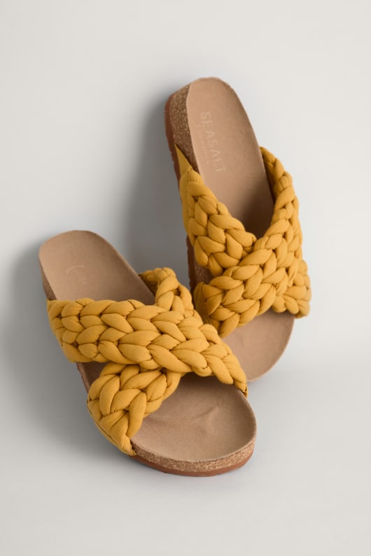 Cotton flip flops top