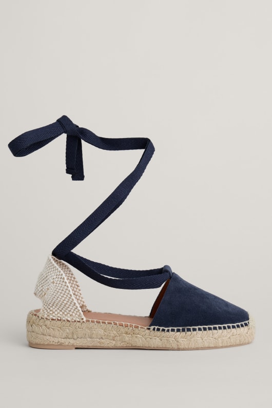 Fern Path Suede Espadrilles Smart Summer Sandals Seasalt Cornwall