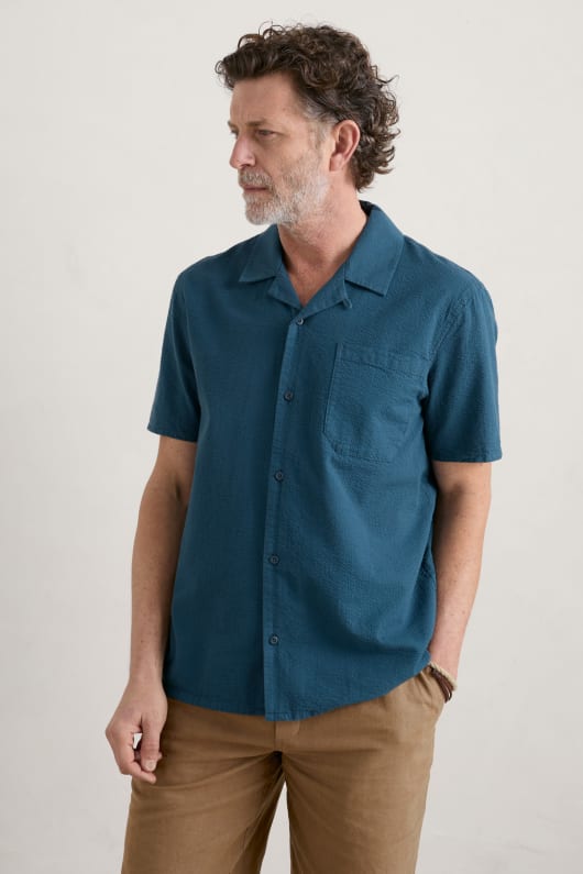 Men's Lofty Short Sleeve Seersucker Shirt Image