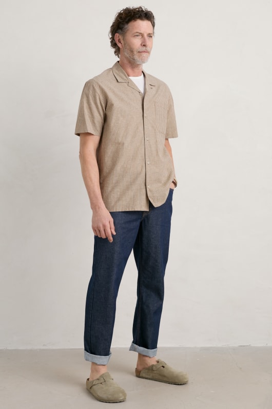 Men's Steersman Organic Cotton Straight Leg Jeans Image